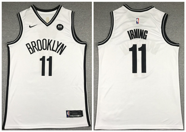 Men's Brooklyn Nets #11 Kyrie Irving 2020 White Stitched Jersey Men's Brooklyn Nets #11 Kyrie Irving 2020 White Stitched Jersey
