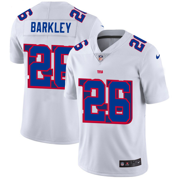Men's New York Giants #26 Saquon Barkley White NFL Stitched Jersey Men's New York Giants #26 Saquon Barkley White NFL Stitched Jersey