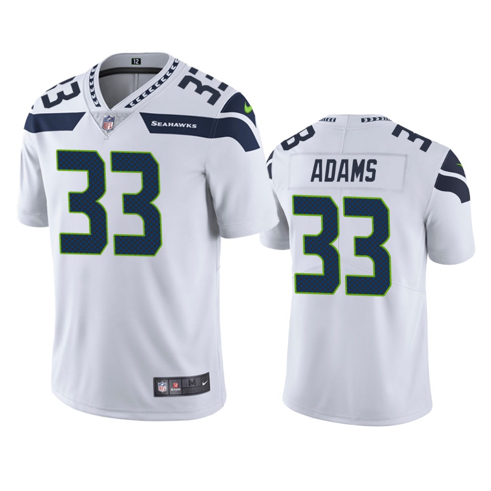 Men's Seattle Seahawks #33 Jamal Adams White NFL Vapor Untouchable Limited Stitched Jersey
