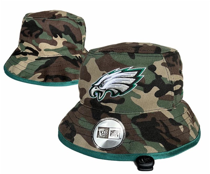 Philadelphia Eagles Salute To Service Stitched Bucket Fisherman Hats 0117