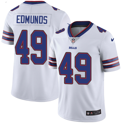 Men's Buffalo Bills #49 Tremaine Edmunds White Vapor Untouchable Limited Stitched Jersey