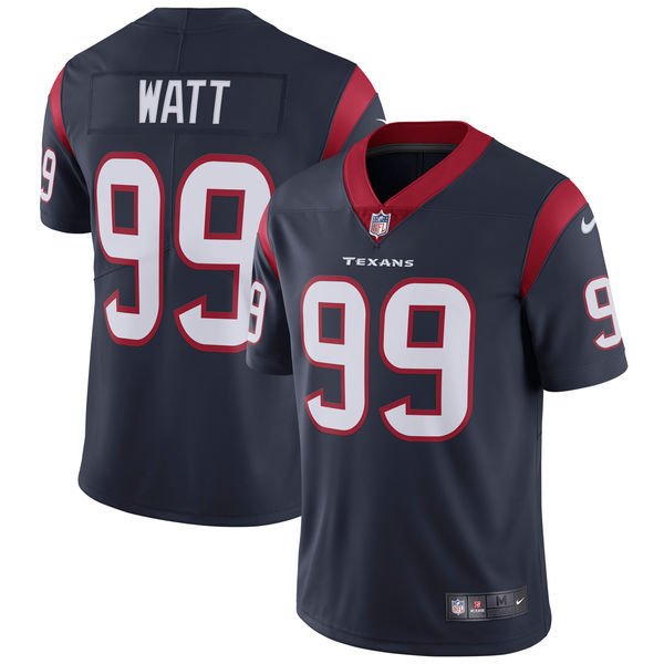 Men's Houston Texans #99 J.J. Watt Navy Vapor Untouchable Limited Stitched NFL Jersey