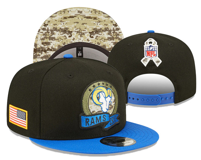 Los Angeles Rams Salute To Service Stitched Snapback Hats 092