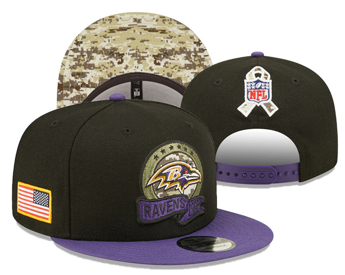 Baltimore Ravens Salute To Service Stitched Snapback Hats 089