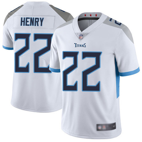 Men's NFL Tennessee Titans #22 Derrick Henry White New 2018 Vapor Untouchable Limited Stitched Jersey Men's NFL Tennessee Titans #22 Derrick Henry White New 2018 Vapor Untouchable Limited Stitched Jersey
