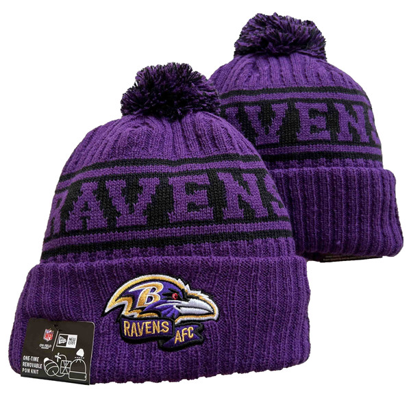 Baltimore Ravens Knit Hats 084