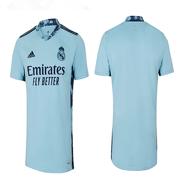 Men's Real Madrid Home GK Shirt 20-21 Ice Blue