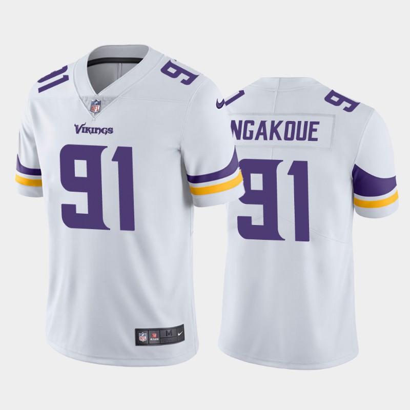 Men's Minnesota Vikings #91 Yannick Ngakoue White NFL Vapor Untouchable Limited Stitched Jersey Men's Minnesota Vikings #91 Yannick Ngakoue White NFL Vapor Untouchable Limited Stitched Jersey