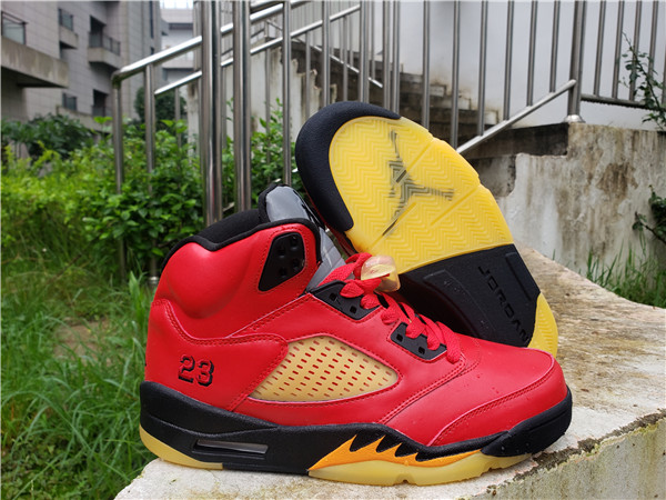 Men's Running Weapon Air Jordan 5 Red Shoes 059 Men's Running Weapon Air Jordan 5 Red Shoes 059