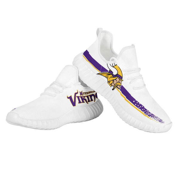 Men's Minnesota Vikings Mesh Knit Sneakers/Shoes 006 Men's Minnesota Vikings Mesh Knit Sneakers/Shoes 006