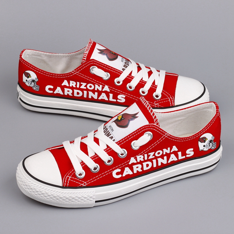 Women's Arizona Cardinals Repeat Print Low Top Sneakers 003
