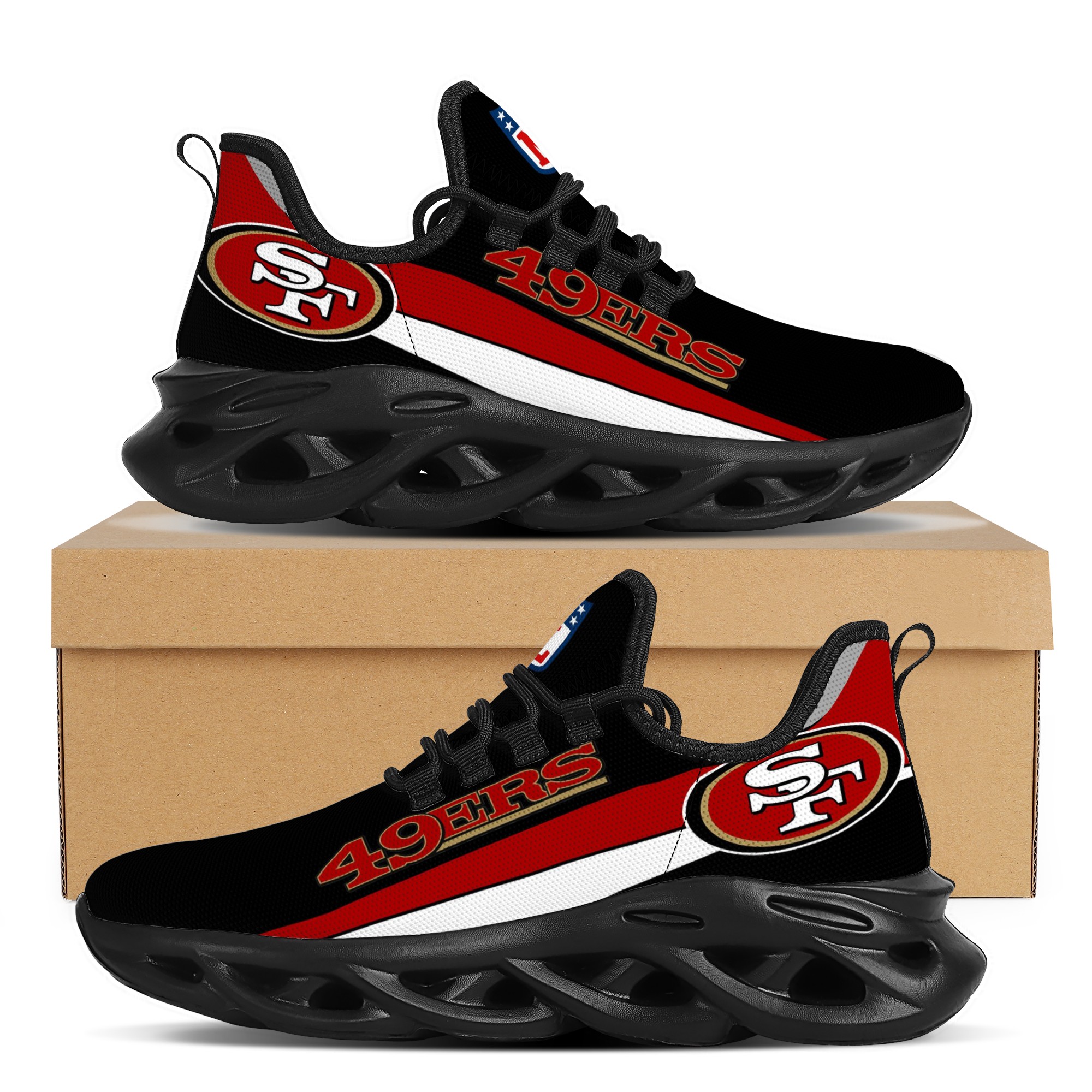 Women's San Francisco 49ers Flex Control Sneakers 005 Women's San Francisco 49ers Flex Control Sneakers 005