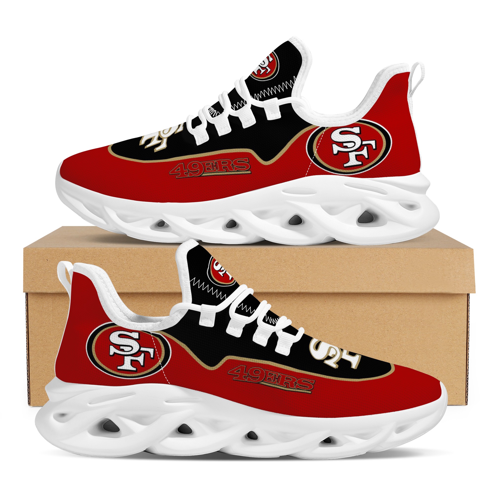 Women's San Francisco 49ers Flex Control Sneakers 008