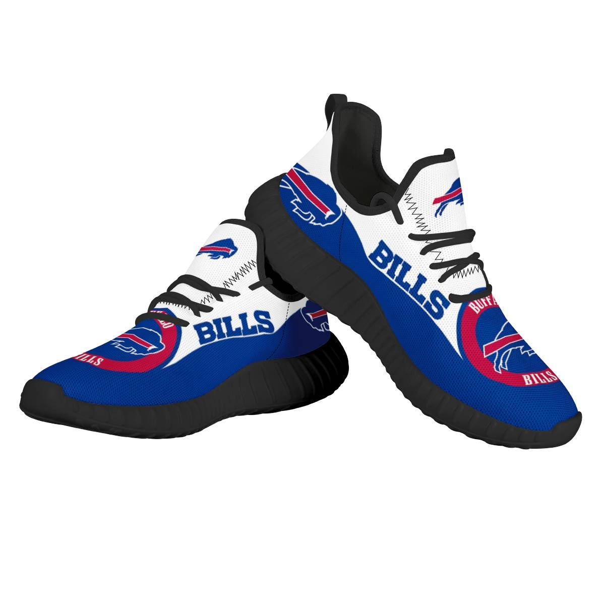 Women's Buffalo Bills Mesh Knit Sneakers/Shoes 005
