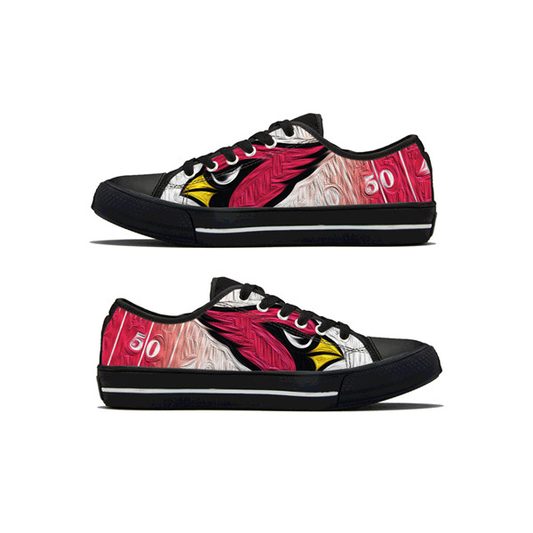 Men's Arizona Cardinals Low Top Canvas Sneakers 006 Men's Arizona Cardinals Low Top Canvas Sneakers 006