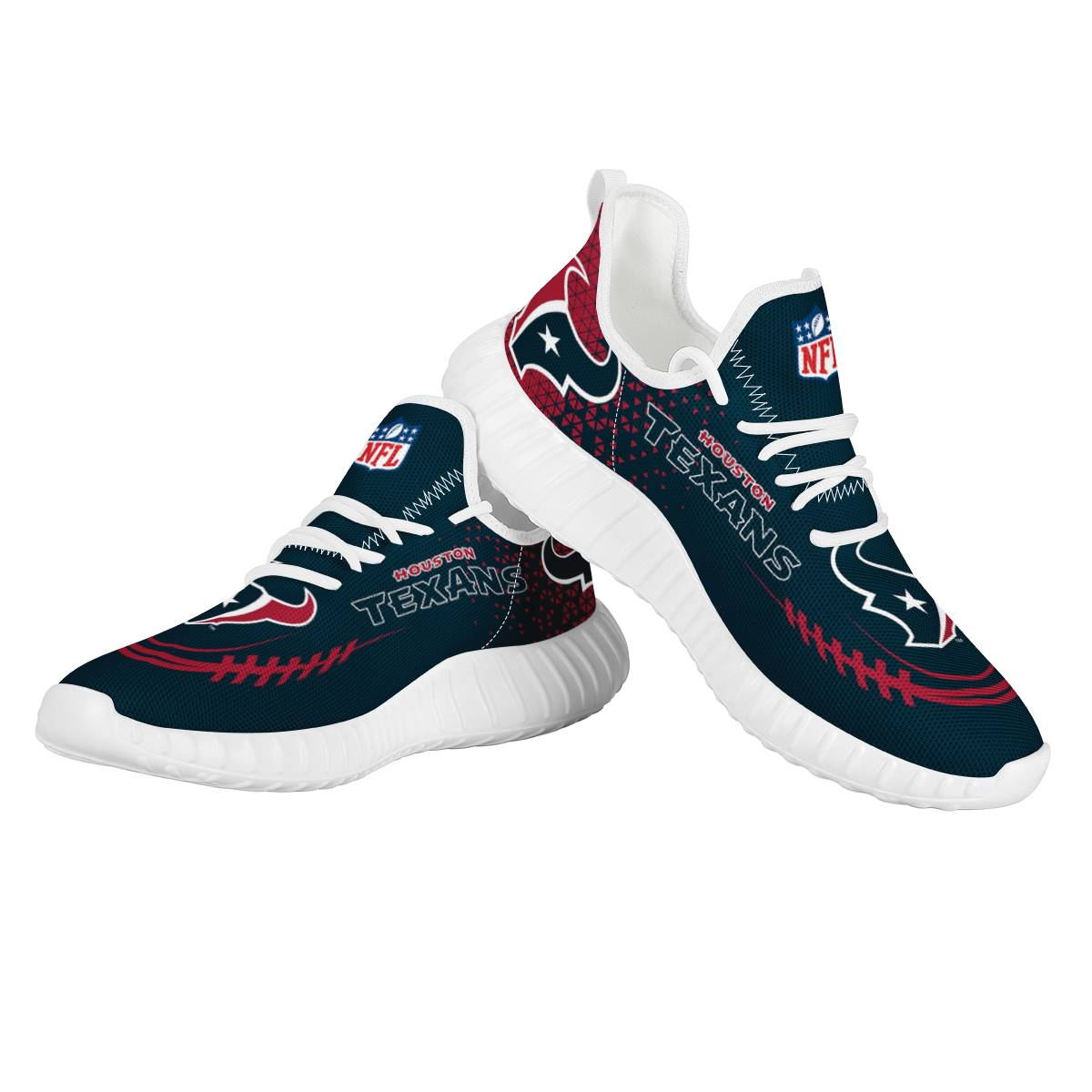 Men's Houston Texans Mesh Knit Sneakers/Shoes 006