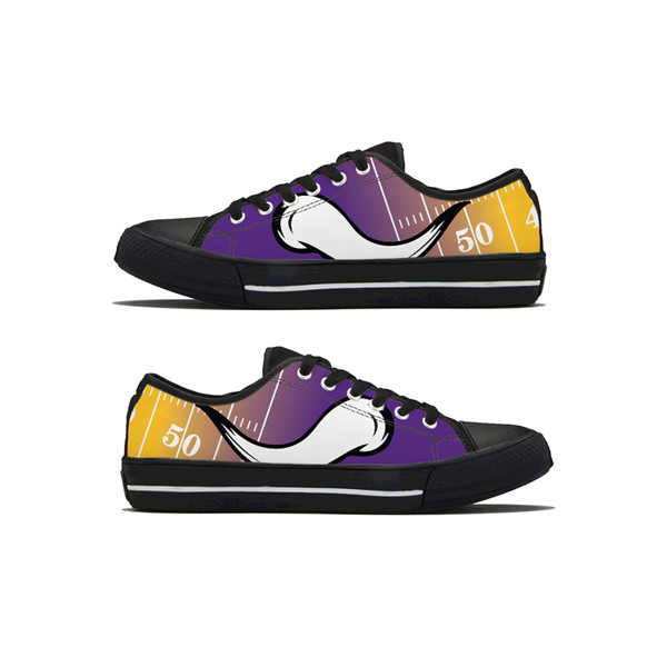Men's Minnesota Vikings Low Top Canvas Sneakers 020