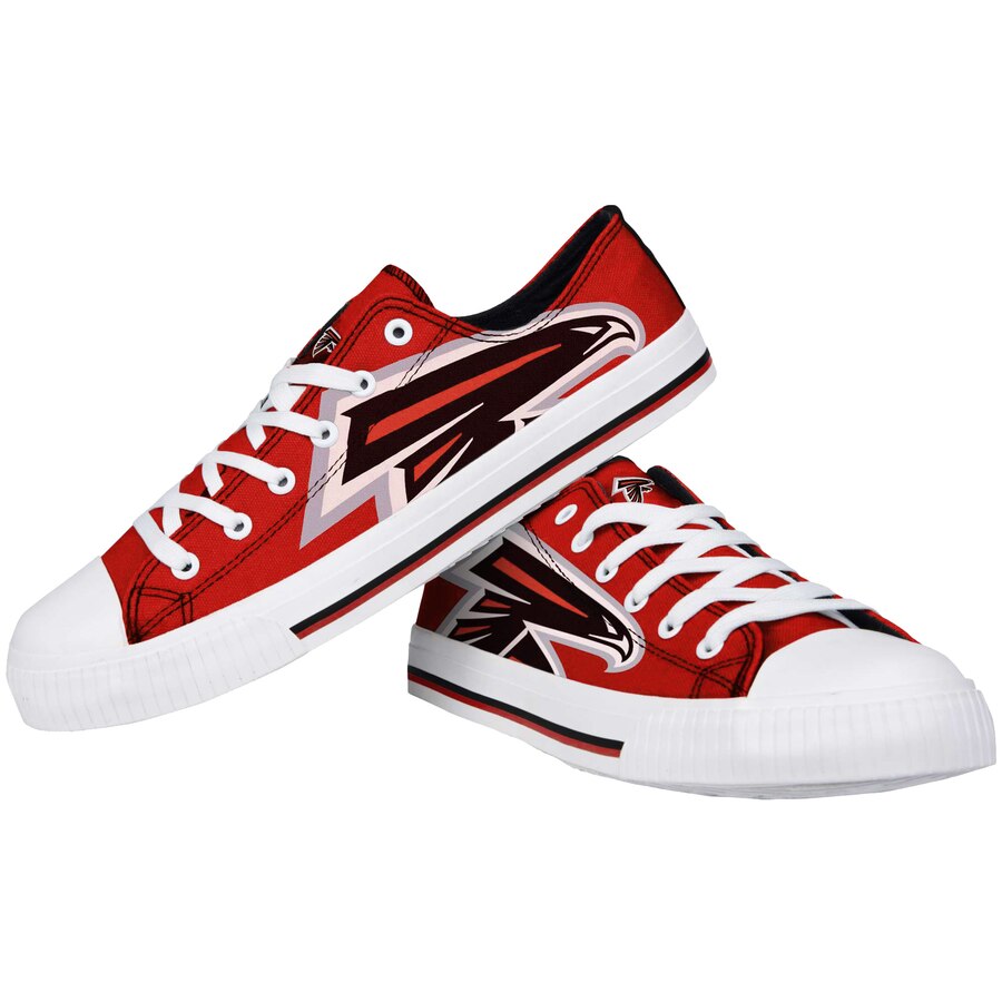 Women's Atlanta Falcons Repeat Print Low Top Sneakers 004 Women's Atlanta Falcons Repeat Print Low Top Sneakers 004