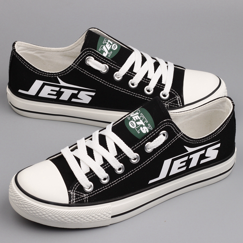 Women's New York Jets Repeat Print Low Top Sneakers 002