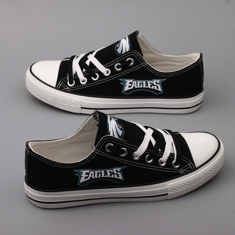 Women's Philadelphia Eagles Repeat Print Low Top Sneakers 002 Women's Philadelphia Eagles Repeat Print Low Top Sneakers 002