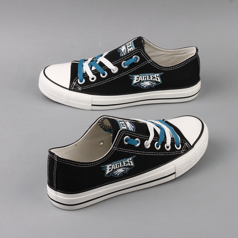 Women's Philadelphia Eagles Repeat Print Low Top Sneakers 003 Women's Philadelphia Eagles Repeat Print Low Top Sneakers 003