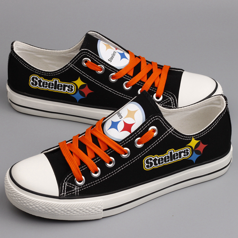 Women's Pittsburgh Steelers Repeat Print Low Top Sneakers 003 Women's Pittsburgh Steelers Repeat Print Low Top Sneakers 003