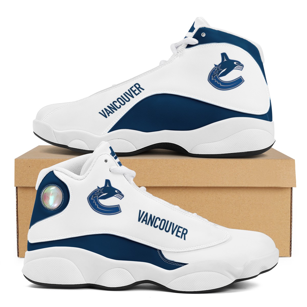 Women's Vancouver Canucks Limited Edition JD13 Sneakers 002