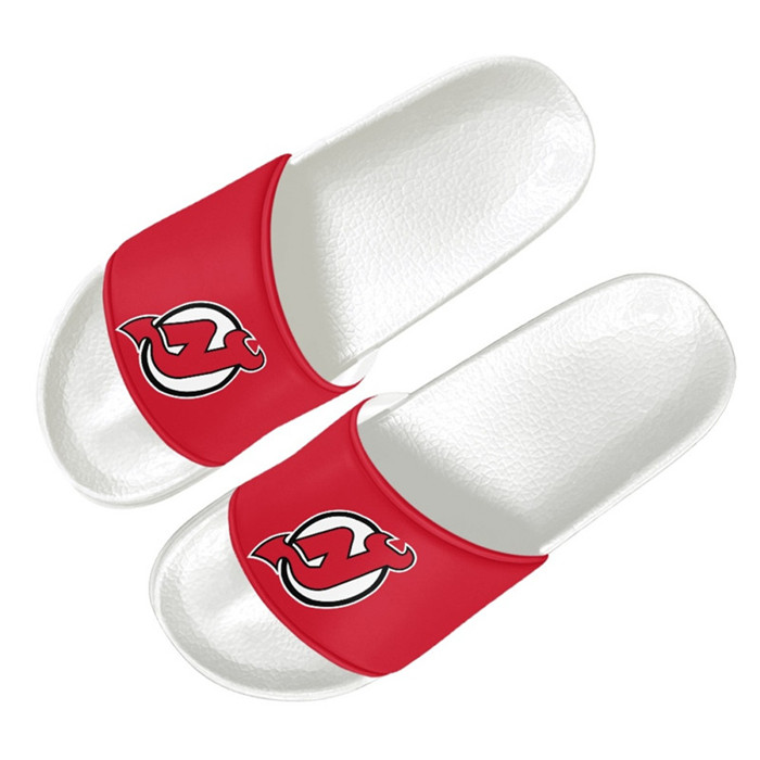 Women's New Jersey Devils Flip Flops 001