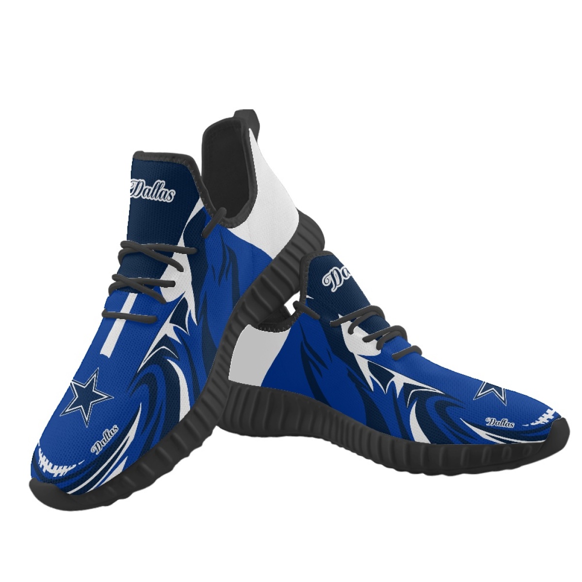 Women's Dallas Cowboys Mesh Knit Sneakers/Shoes 037 Women's Dallas Cowboys Mesh Knit Sneakers/Shoes 037