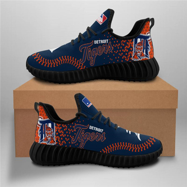 Men's Detroit Tigers Mesh Knit Sneakers/Shoes 001
