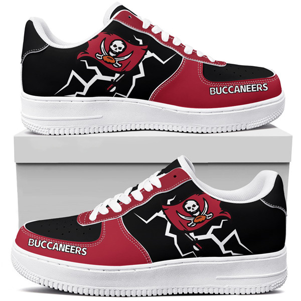 Women's Tampa Bay Buccaneers Air Force 1 Sneakers 001 Women's Tampa Bay Buccaneers Air Force 1 Sneakers 001