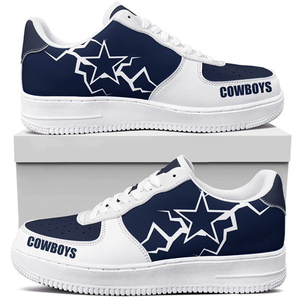 Women's Dallas Cowboys Air Force 1 Sneakers 001 Women's Dallas Cowboys Air Force 1 Sneakers 001