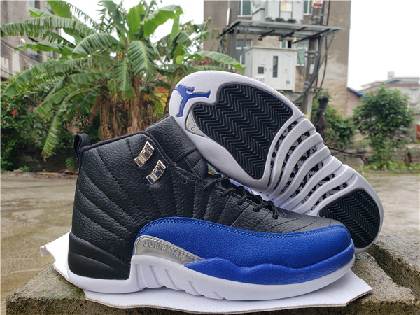 Men's Running weapon Air Jordan 12 Black/Royal Shoes 033 Men's Running weapon Air Jordan 12 Black/Royal Shoes 033