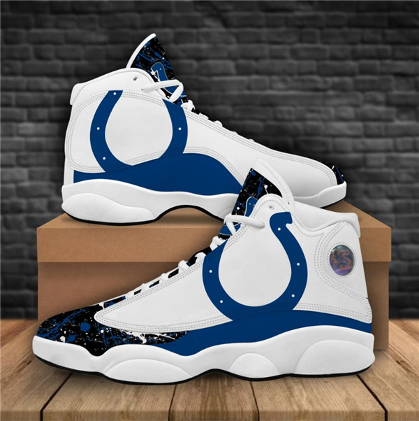 Women's Indianapolis Colts Limited Edition JD13 Sneakers 001 Women's Indianapolis Colts Limited Edition JD13 Sneakers 001