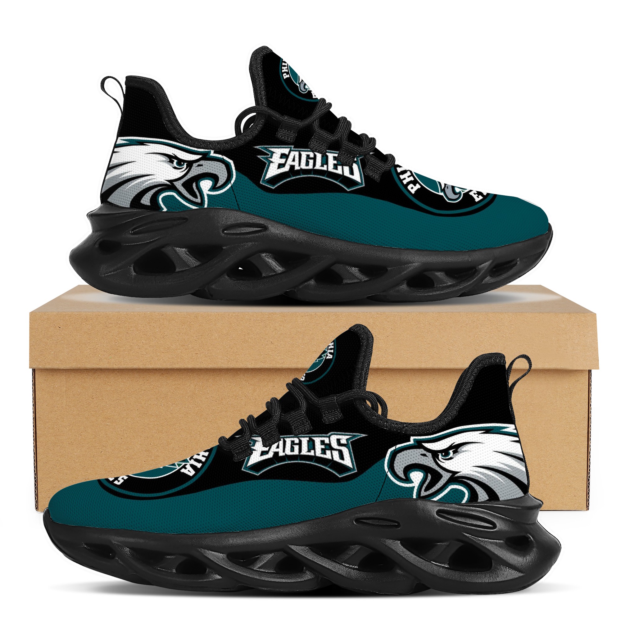 Women's Philadelphia Eagles Flex Control Sneakers 001 Women's Philadelphia Eagles Flex Control Sneakers 001