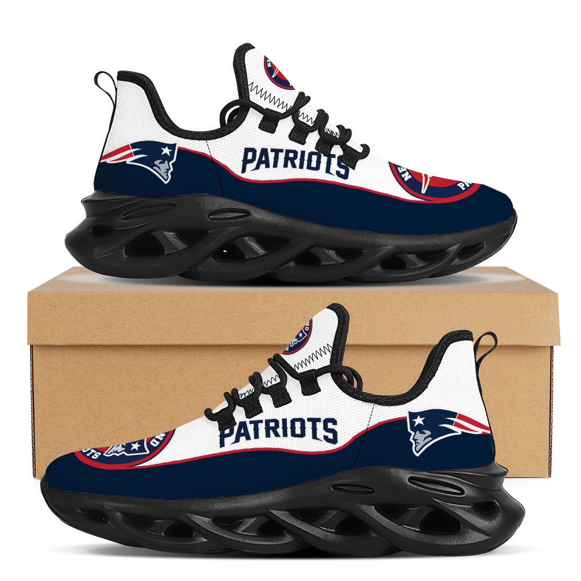 Women's New England Patriots Flex Control Sneakers 001 Women's New England Patriots Flex Control Sneakers 001