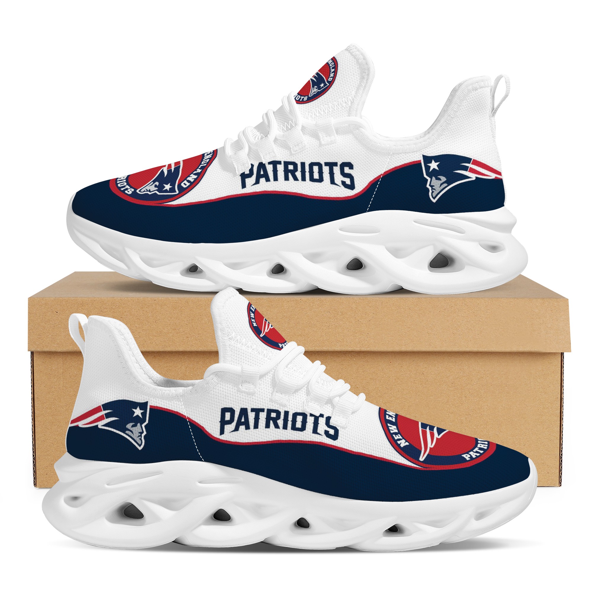 Women's New England Patriots Flex Control Sneakers 002 Women's New England Patriots Flex Control Sneakers 002