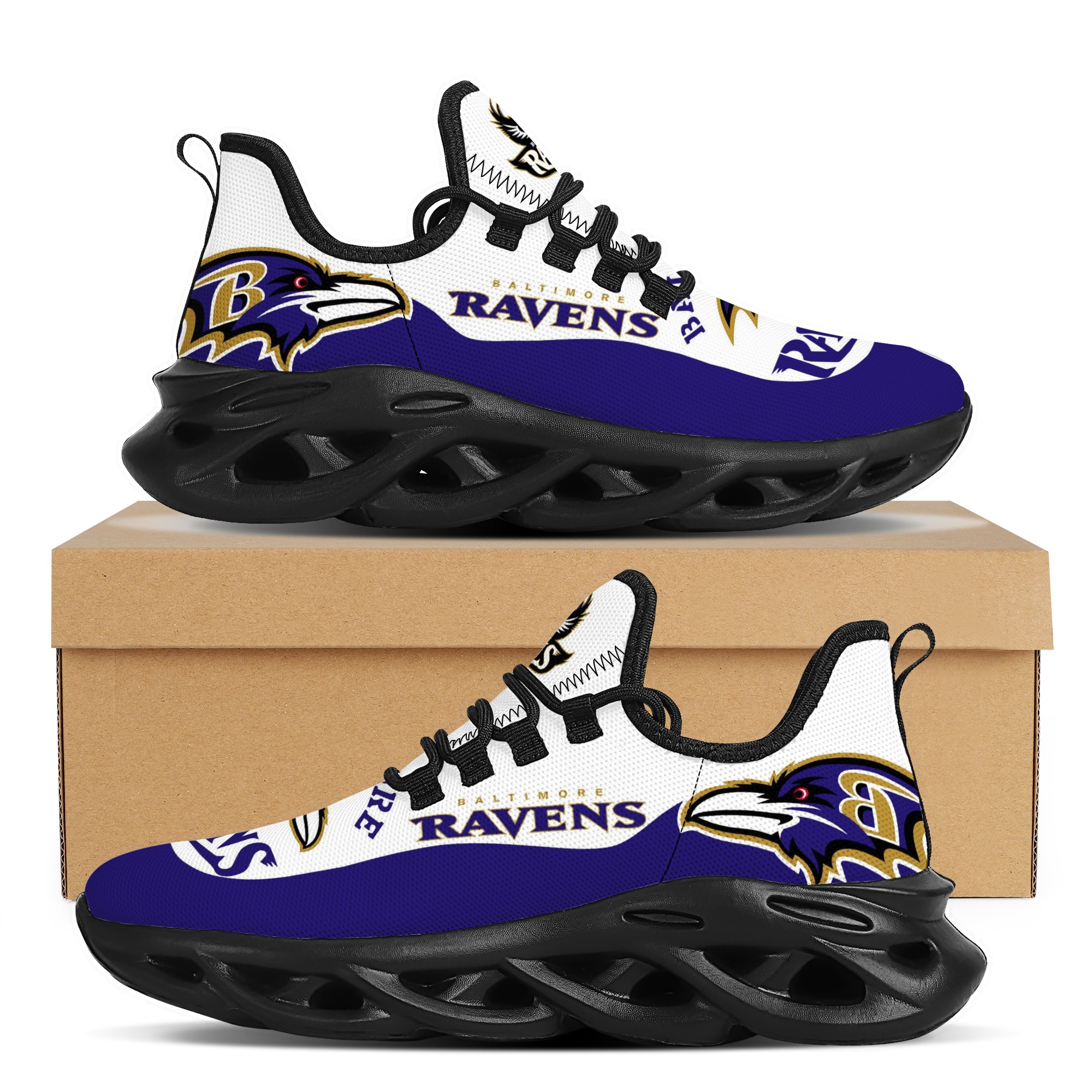 Women's Baltimore Ravens Flex Control Sneakers 001 Women's Baltimore Ravens Flex Control Sneakers 001