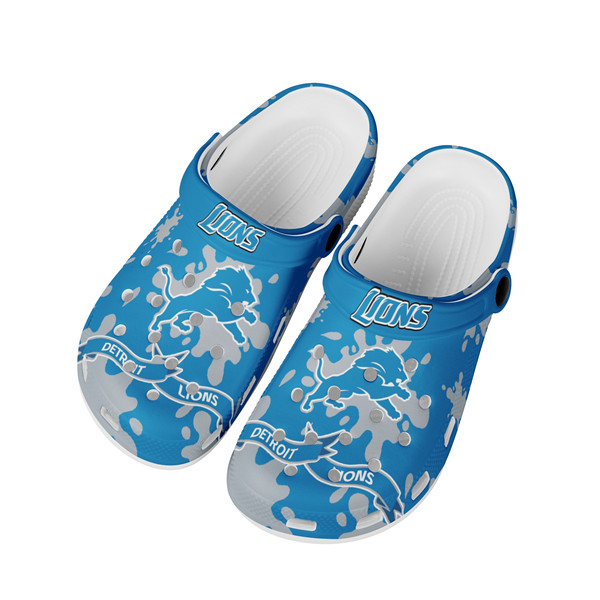 Men's Detroit Lions Bayaband Clog Shoes 002 Men's Detroit Lions Bayaband Clog Shoes 002