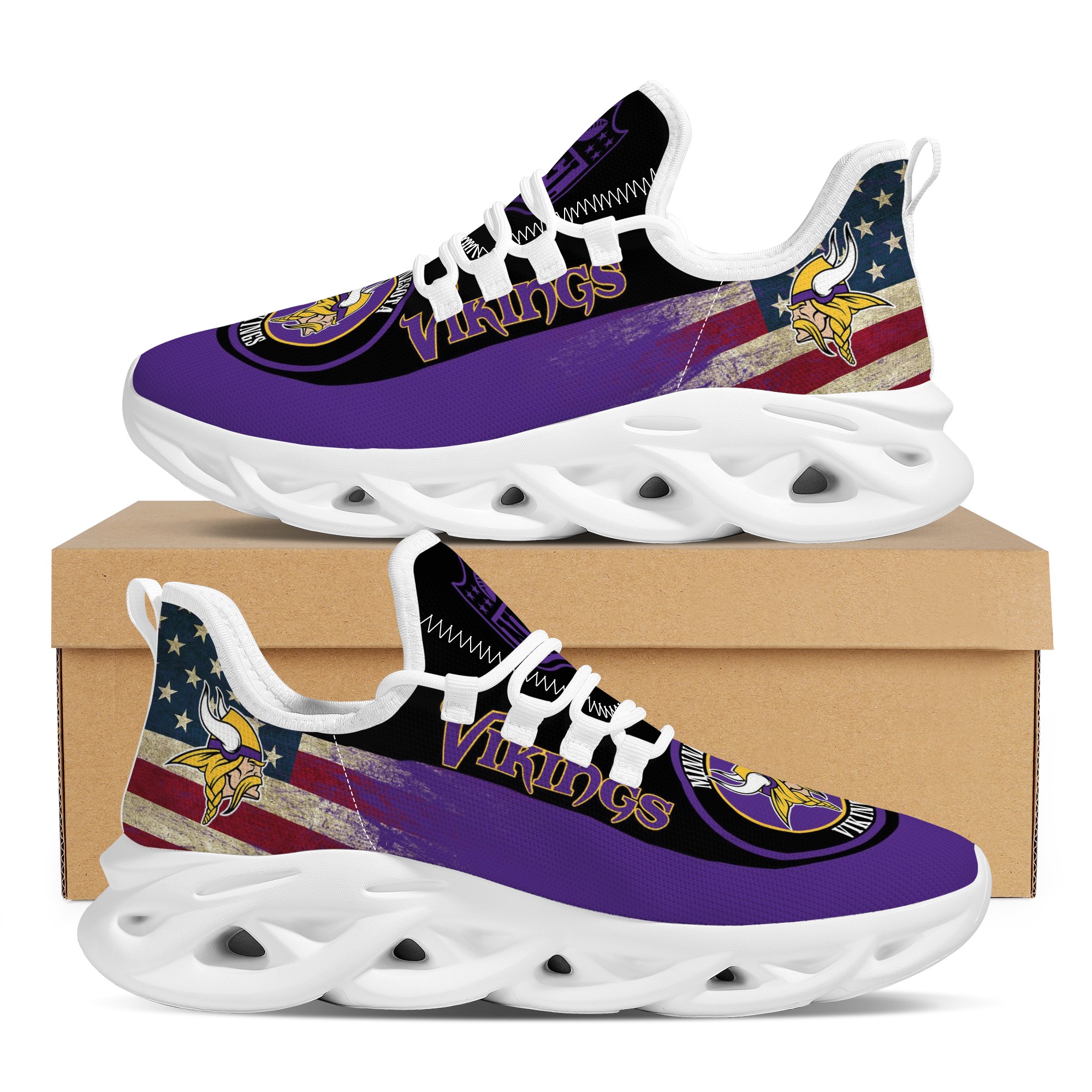 Men's Minnesota Vikings Flex Control Sneakers 004 Men's Minnesota Vikings Flex Control Sneakers 004