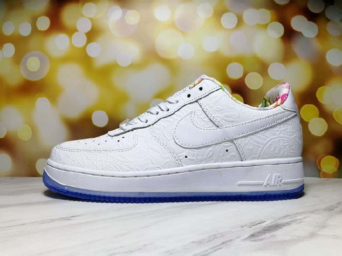 Women's Air Force 1 White/Blue Shoes 0141 Women's Air Force 1 White/Blue Shoes 0141