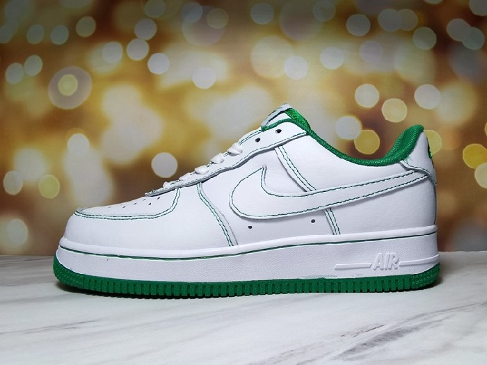 Women's Air Force 1 White/Green Shoes 0134 Women's Air Force 1 White/Green Shoes 0134