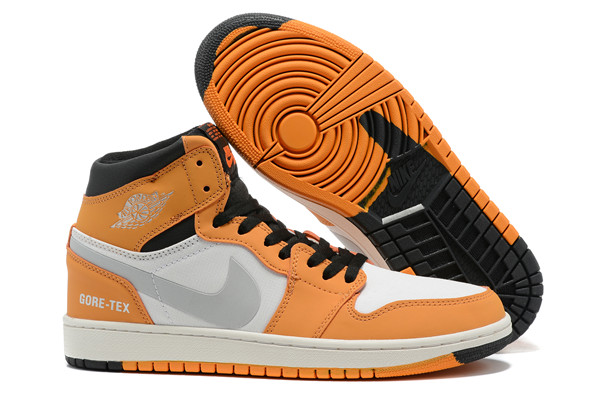 Women's Running Weapon Air Jordan 1 Orange/White/Black Shoes 0193 Women's Running Weapon Air Jordan 1 Orange/White/Black Shoes 0193