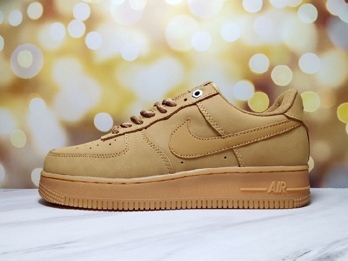 Women's Air Force 1 Brown Shoes 0184