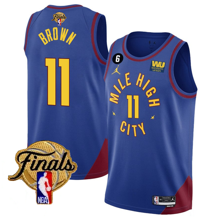 Men's Denver Nuggets Active Player Custom Black 2023 Finals City Edition Stitched Basketball Jersey Men's Denver Nuggets Active Player Custom Black 2023 Finals City Edition Stitched Basketball Jersey