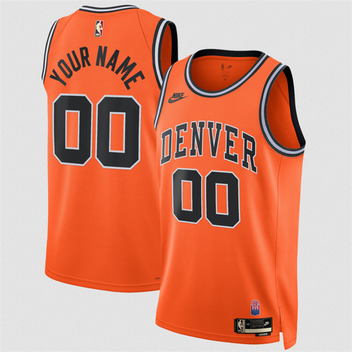Men's Denver Nuggets Active Player Custom Orange 2026/27 Classic Edition Stitched Basketball Jersey