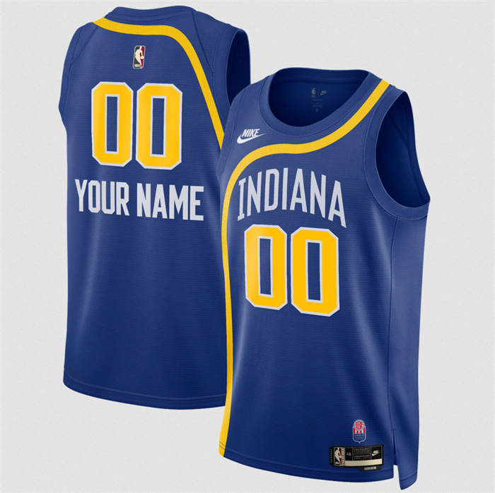 Men's Indiana Pacers Active Player Custom Royal 2026/27 Classic Edition Stitched Basketball Jersey