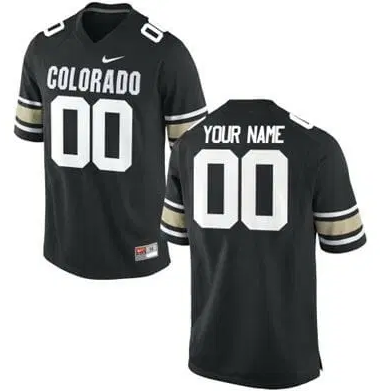 Colorado Buffaloes Custom Black Stitched NCAA Jersey