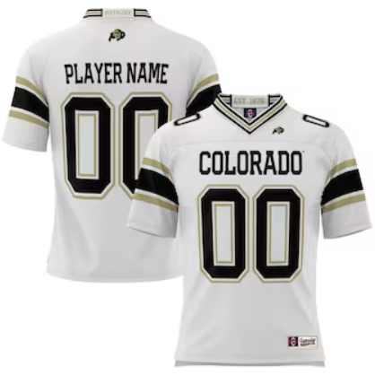 Men's Colorado Buffaloes Active Player Custom White Stitched Football Jersey