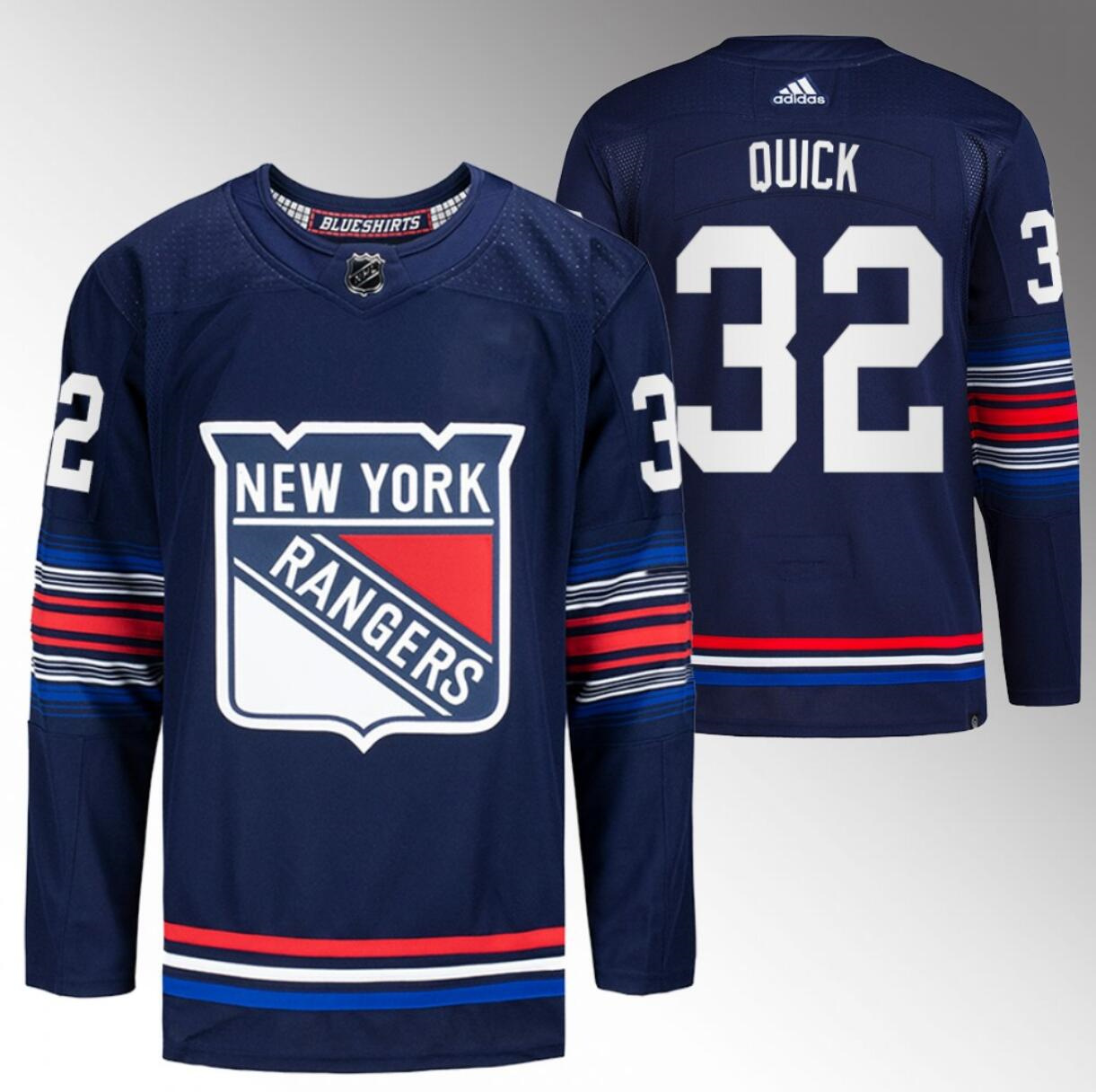 Men's New York Rangers #32 Jonathan Quick Navy Stitched Jersey Men's New York Rangers #32 Jonathan Quick Navy Stitched Jersey